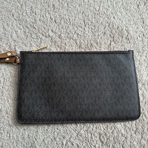 Brown MK Clutch with Brown Strap